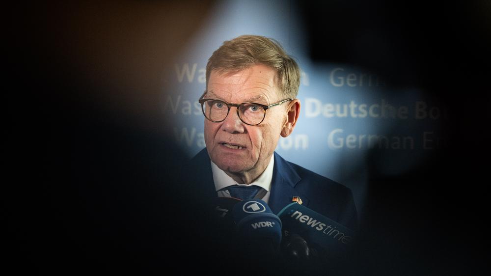 Johann Wadephul in Washington, D. C.: Der deutsche Außenminister Johann Wadephul (CDU) in der Residenz des deutschen Botschafters in Washington, D. C.