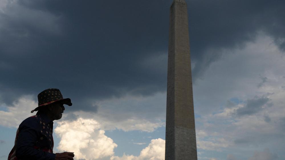 250 Jahre USA Washington National Mall Sturmwarnung Donald Trump