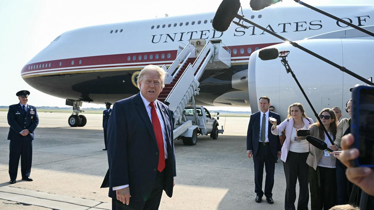 Air Force One: Donald Trump fliegt erstmals in von Katar geschenktem Flugzeug