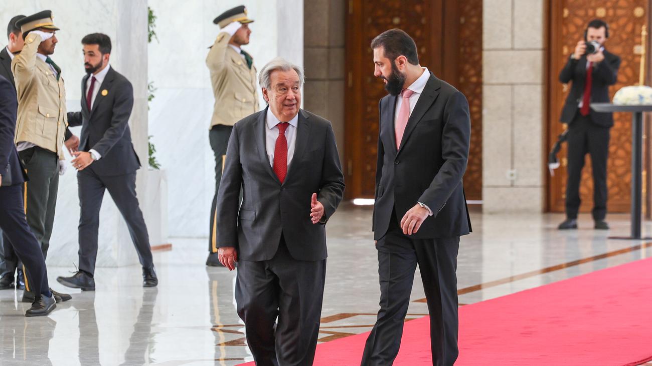 Vereinte Nationen: UN-Generalsekretär António Guterres besucht Syrien