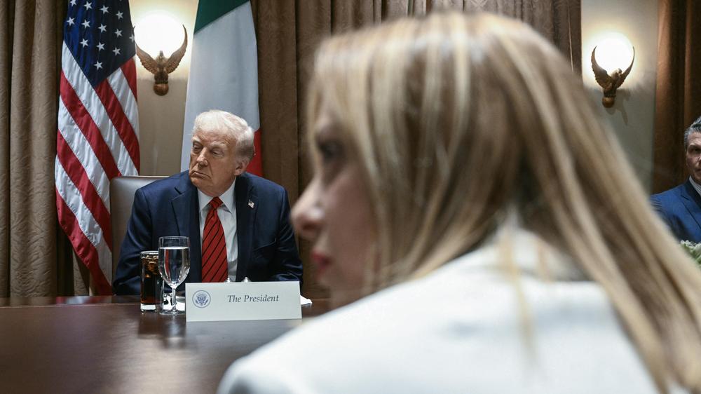 Donald Trump Giorgia Meloni Italien G7 restraining order