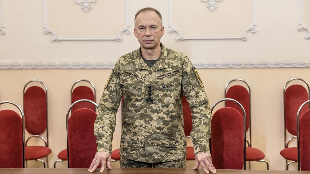  Oleksandr Syrskyj am 19. Juli in Kyjiw