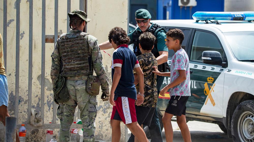 Ceuta Kindermigration Spanien Marokko Grenze