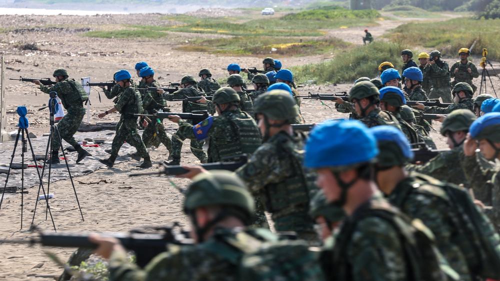 Taiwan Militär Übung Han Kuang China Grauzonen-Taktiken