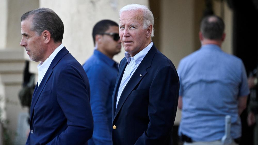 Joe Biden: Der ehemalige US-Präsident Joe Biden und sein Sohn Hunter