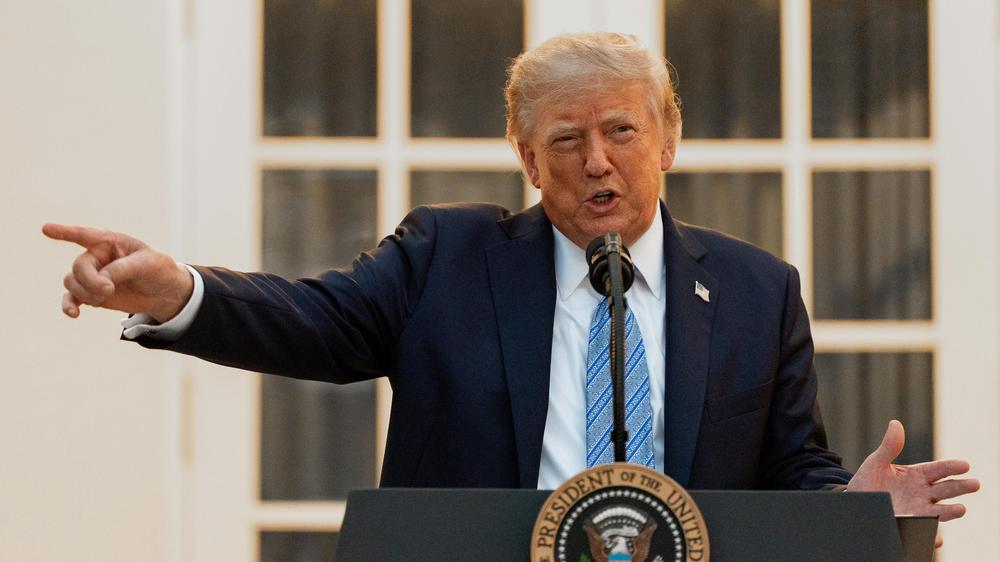 Pressefreiheit: Präsident Donald Trump hat einer Reihe von Medienhäusern den Zugang zum Weißen Haus verboten.
