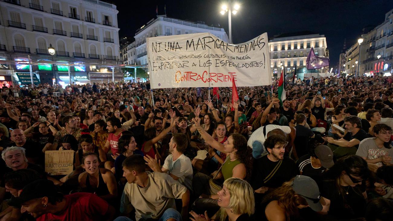 Spanien: Tausende demonstrieren in Madrid für bezahlbaren Wohnraum