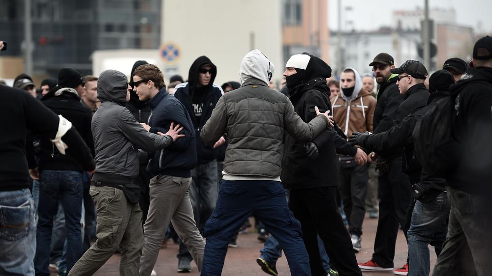 Hannover Hooligan Demonstration