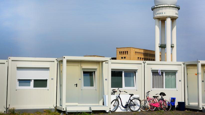 Geordnete-Rückkehr-Gesetz: Eine Asylbewerberunterkunft auf dem Gelände des ehemaligen Flugahfen Tempelhof in Berlin
