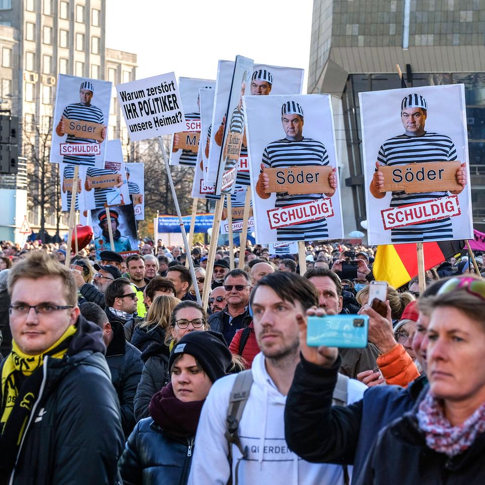 Querdenken-Demo: Sachsens Ministerpräsident kritisiert Proteste in