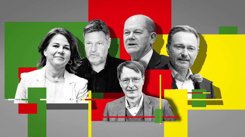 Ampel-Koalition: Die Ampel-Parteien haben die Ministerien unter sich aufgeteilt.