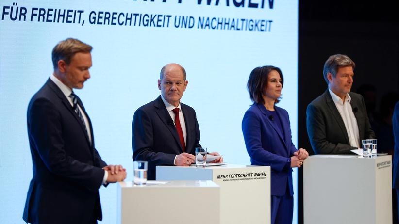Koalitionsvertrag: Olaf Scholz verkündet: "Die Ampel steht"
