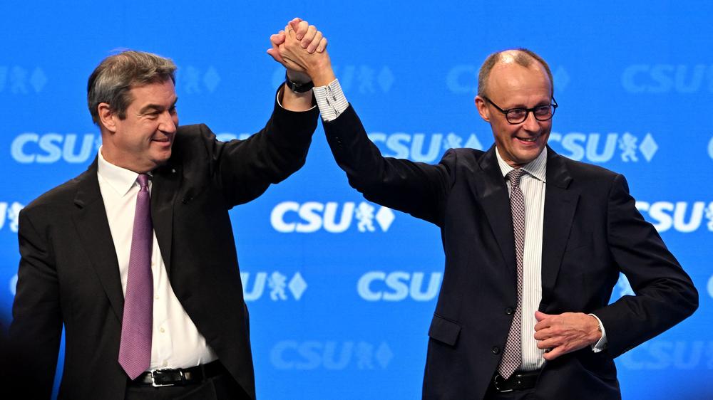 Bundestagswahl 2025 Merz und Söder wollen gemeinsam Kanzlerkandidaten