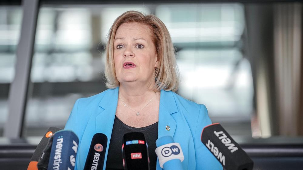 Hamburg: Bundesinnenministerin Nancy Faeser vergangene Woche in Berlin