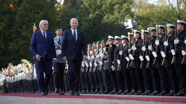 Berlin-Besuch: Bundeskanzler Olaf Scholz trifft US-Präsident Joe Biden in Berlin