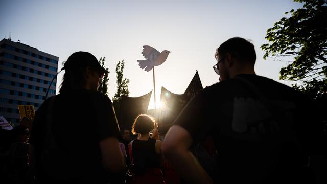 Peace Demonstration: Dispute under the Dove of Peace