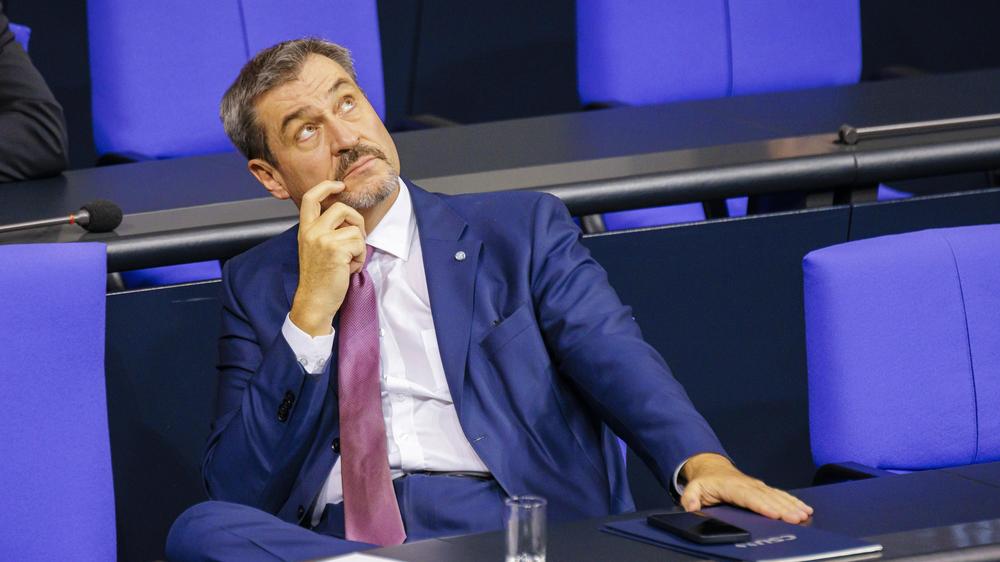 Markus Söder: Markus Söder in the Bundestag