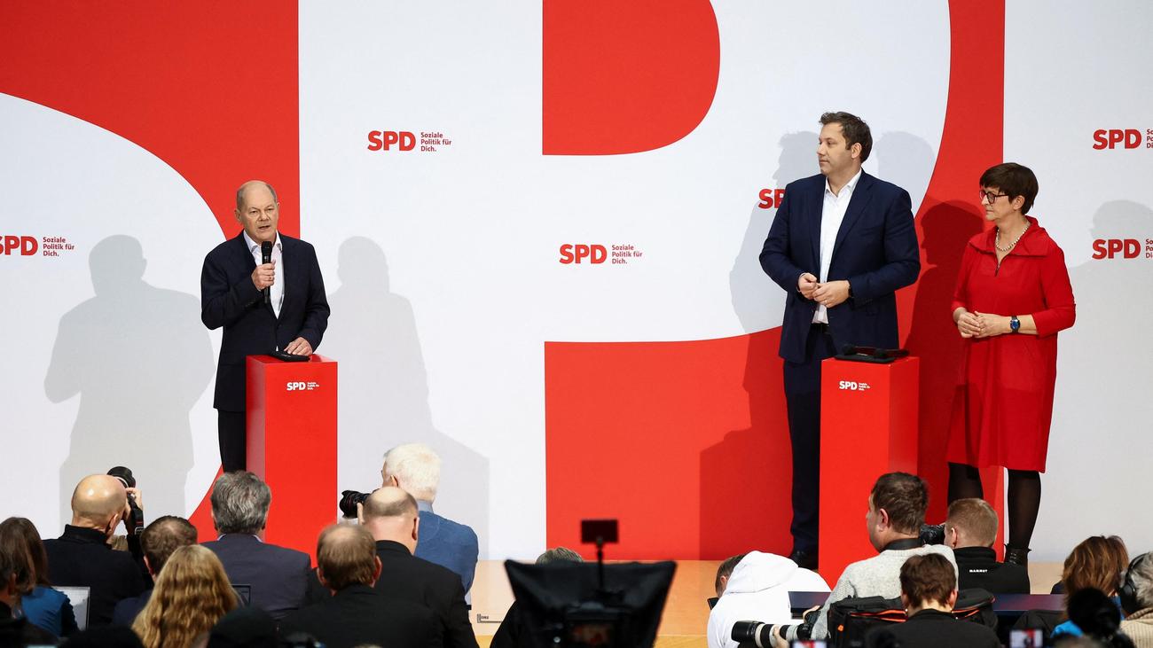 SPD Jetzt live Scholz nach seiner Nominierung zum SPD