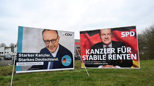 Wahlkampf: Olaf Scholz und Friedrich Merz begegnen sich in erstem TV-Duell