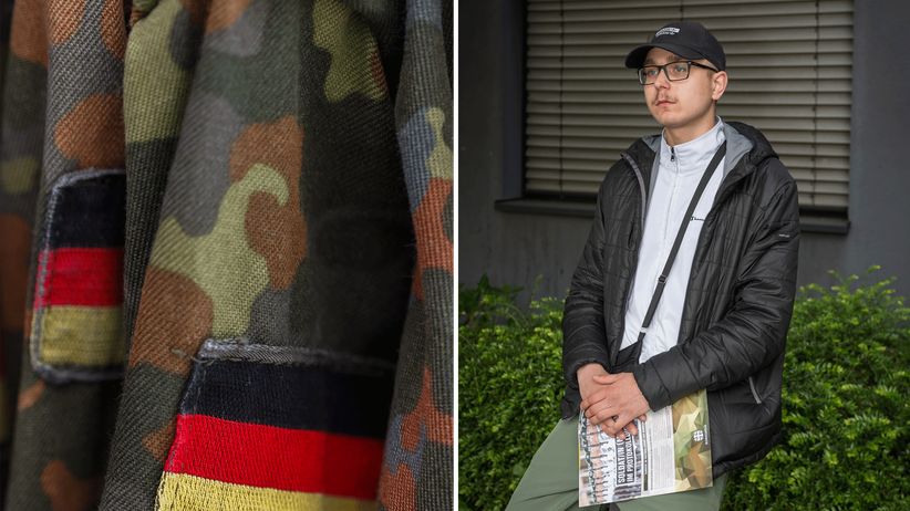 Bundeswehr: Links Symbolfoto; Rechts: Igor, 17 Jahre alt überlegt sich für 5 Jahre verpflichten zu lassen.