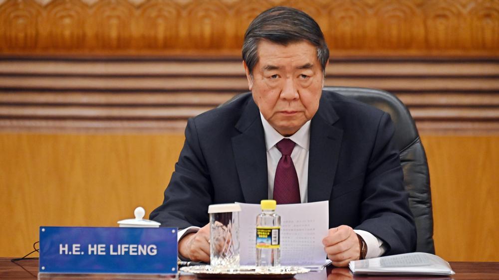  He Lifeng, Chinas Vizeministerpräsident, soll das chinesische Team bei den Verhandlungen im Zollstreit mit den USA leiten.