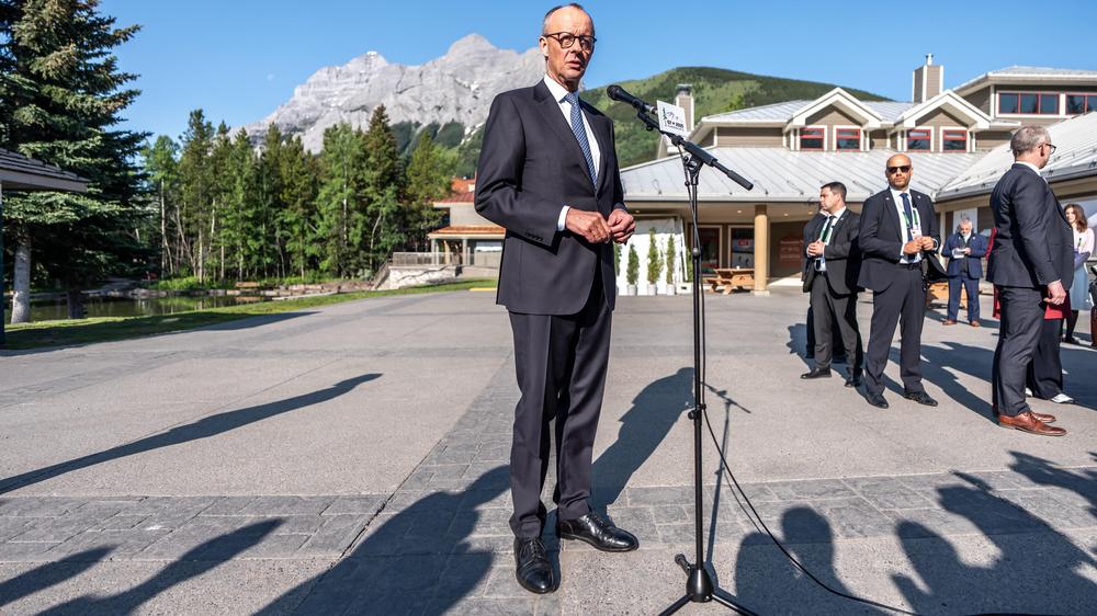  Friedrich Merz am Rande des G7-Gipfels in Kanada