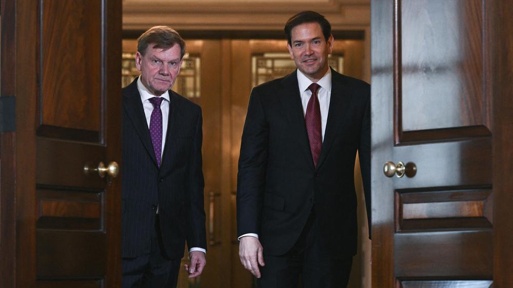  Bundesaußenminister Johann Wadephul (rechts) hatte vergangene Woche bereits den US-Außenminister Marco Rubio in den USA getroffen.