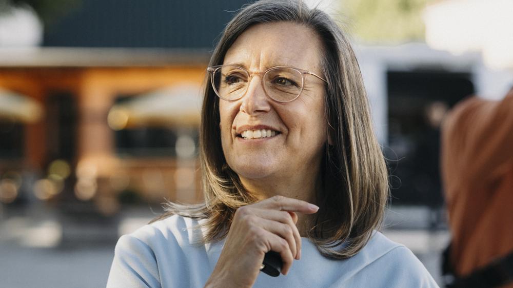 Ulrike Demmer: Ulrike Demmer bei einer Veranstaltung des RBB in Prenzlau