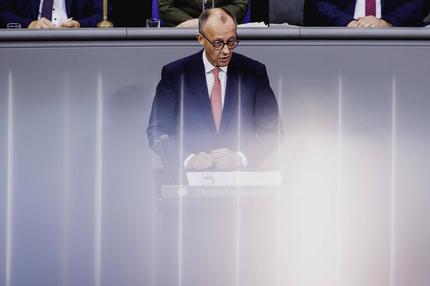 Generaldebatte im Bundestag: Auf der Suche nach einem neuen Ton, Bundeskanzler Friedrich Merz während der Generaldebatte im Bundestag