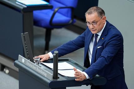 Alternative für Deutschland: Tino Chrupalla, Bundesvorsitzender der AfD, hofft auf Gespräche mit dem BSW.