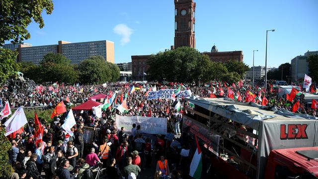 Kundgebung für Gaza: Tausende protestieren in Berlin gegen Krieg in Gaza