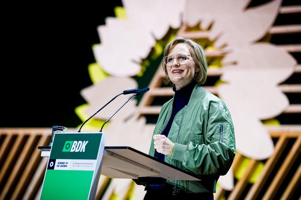 Parteitag der Grünen: Co-Parteichefin Franziska Brantner will "Geschichten der Hoffnung" verbreiten.