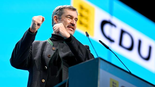 CSU-Parteitag: Markus Söder beklagt "Bashing" gegen Friedrich Merz