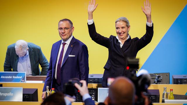 AfD-Parteitag in Erfurt: Alice Weidel und Tino Chrupalla als AfD-Chefs wiedergewählt