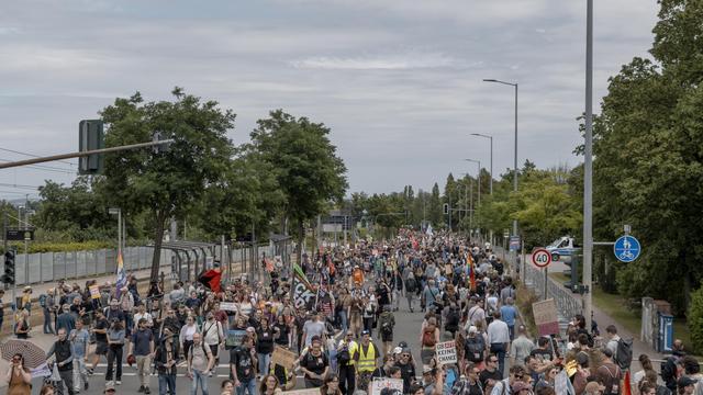 AfD-Parteitag in Erfurt: Bündnis spricht von 50.000 Protestierenden in und um Erfurt