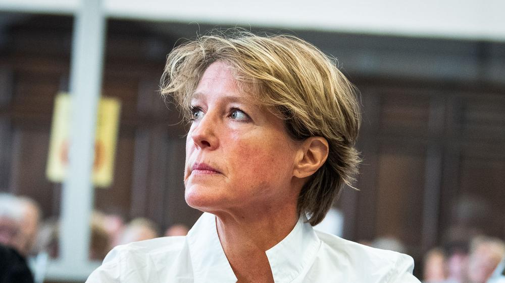 Block-Prozess: Christina Block, deutsche Gastronomin und Unternehmerin, im Prozess wegen mutmaßlicher Kindesentführung im Landgericht Hamburg