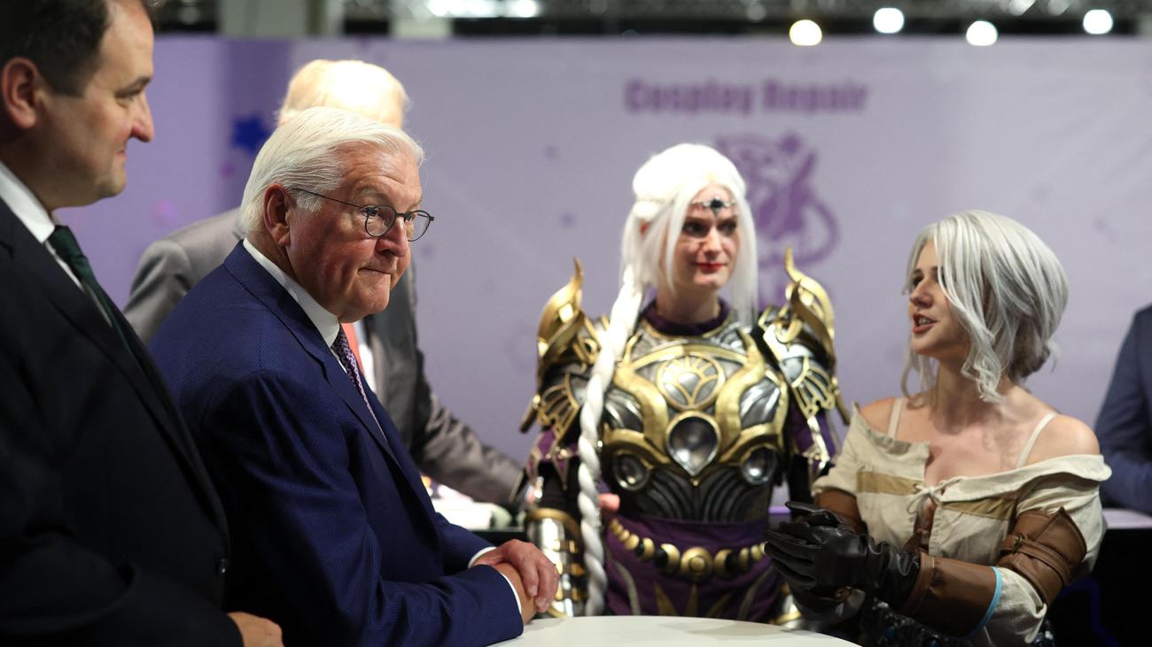 Gamescom-Messe: Bundespräsident Steinmeier warnt vor Gefahren des Gamings