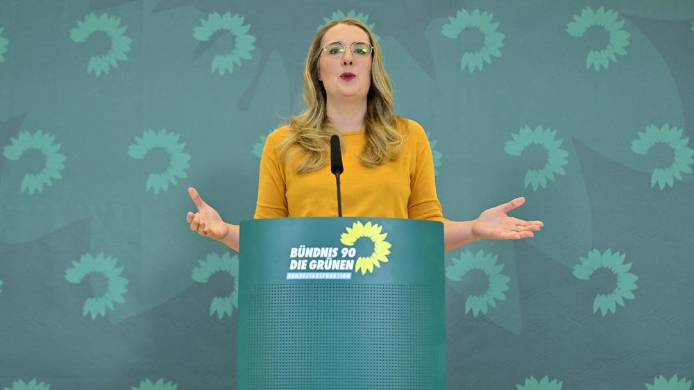  Katharina Dröge, Co-Fraktionsvorsitzende der Grünen, fordert von Bundeskanzler Friedrich Merz einen Kurswechsel in der Klimapolitik.