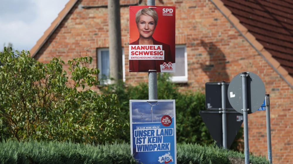Forschungsgruppe Wahlen: Abstand zwischen AfD und SPD in Mecklenburg ...