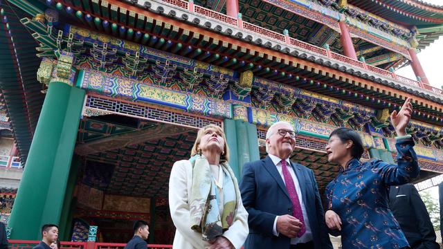 Frank-Walter Steinmeier in China: Steinmeier fordert in Peking Fairness von China im Handel mit der EU