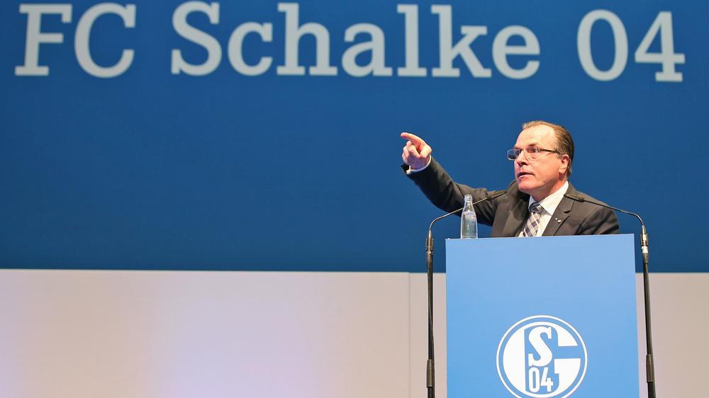 Clemens Tönnies während der Jahreshauptversammlung des FC Schalke 2013