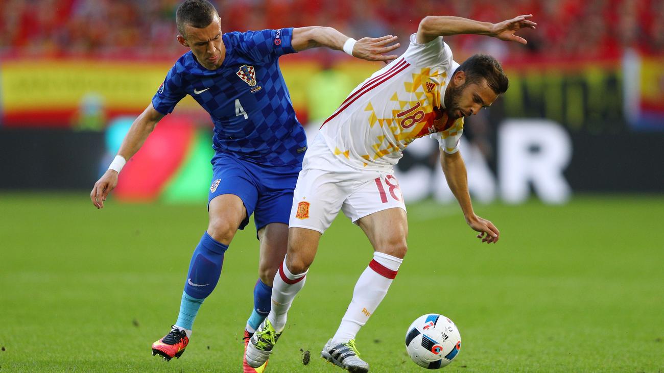 Kroatien Gegen Spanien Fußball