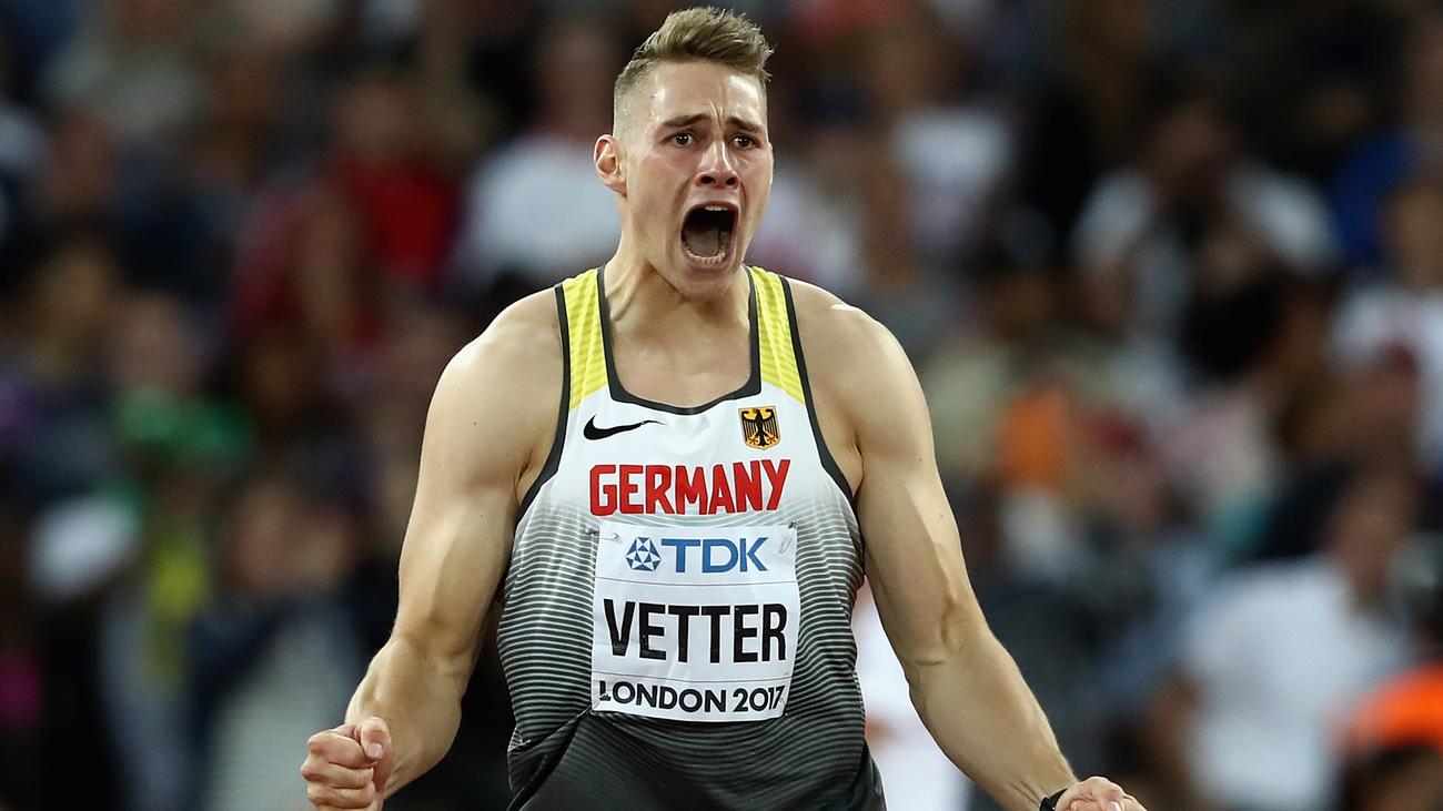 Leichtathletik-WM Speerwerfer Vetter gewinnt Gold ZEIT ONLINE