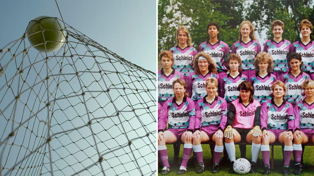 Frauen-Bundesliga: Eine dieser Frankfurter Frauen schoss das erste Tor. Nur welche?