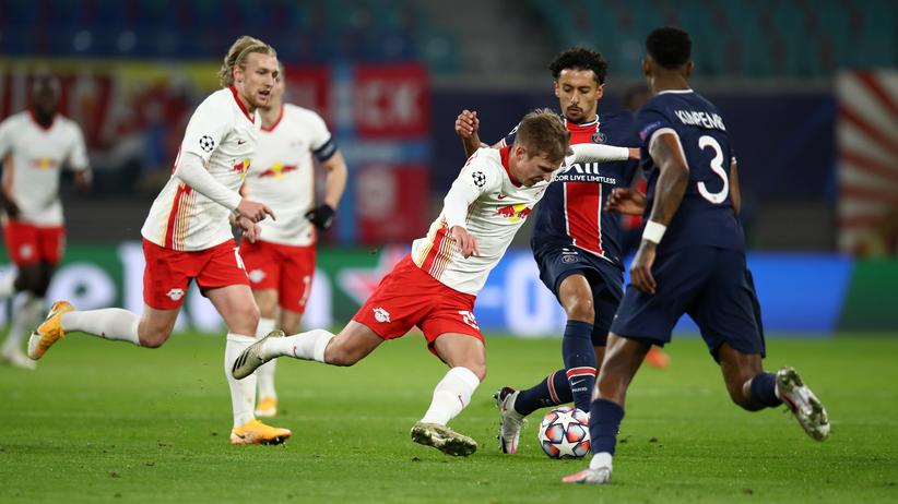Champions League: RB Leipzig siegt gegen Paris St. Germain