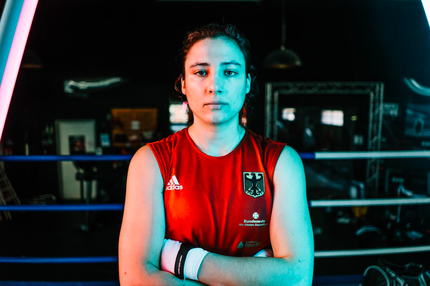 Die Boxerin Sarah Scheurich