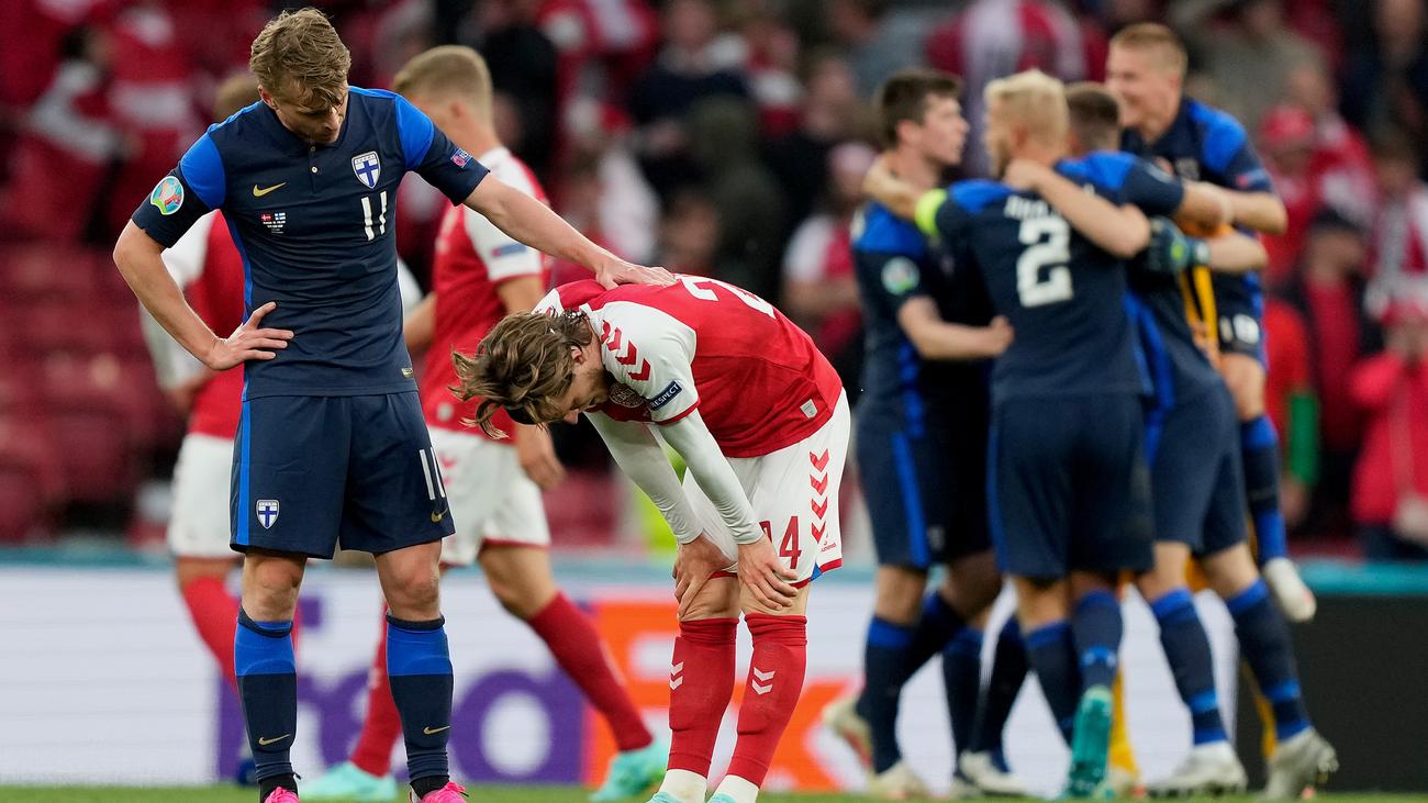 Fußball-EM Dänemark verliert nach Drama um Christian Eriksen gegen Finnland ZEIT ONLINE