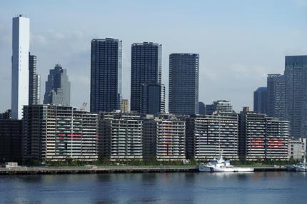 Das Olympische Dorf in Tokio-Harumi.