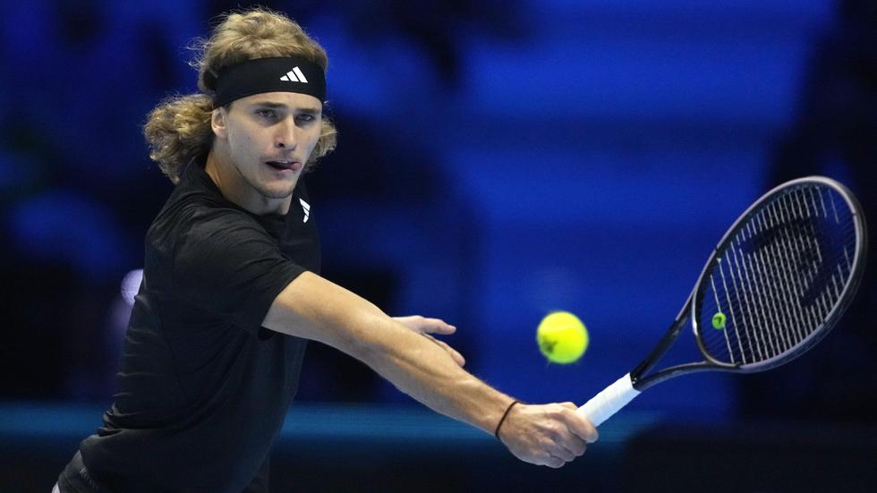 ATP Finals: Alexander Zwerev during the match against Daniil Medvedev
