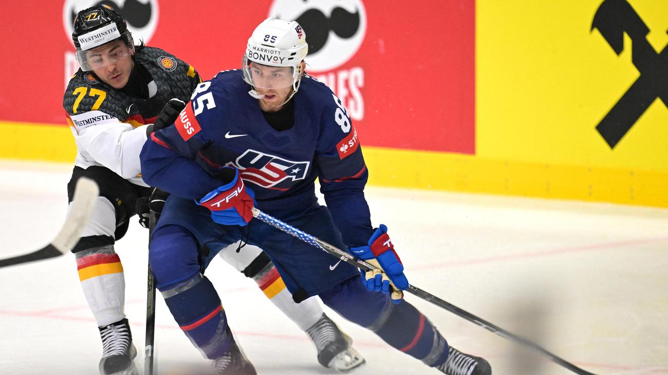Ice Hockey World Cup: Germany is clearly losing to the USA in the Ice Hockey World Cup